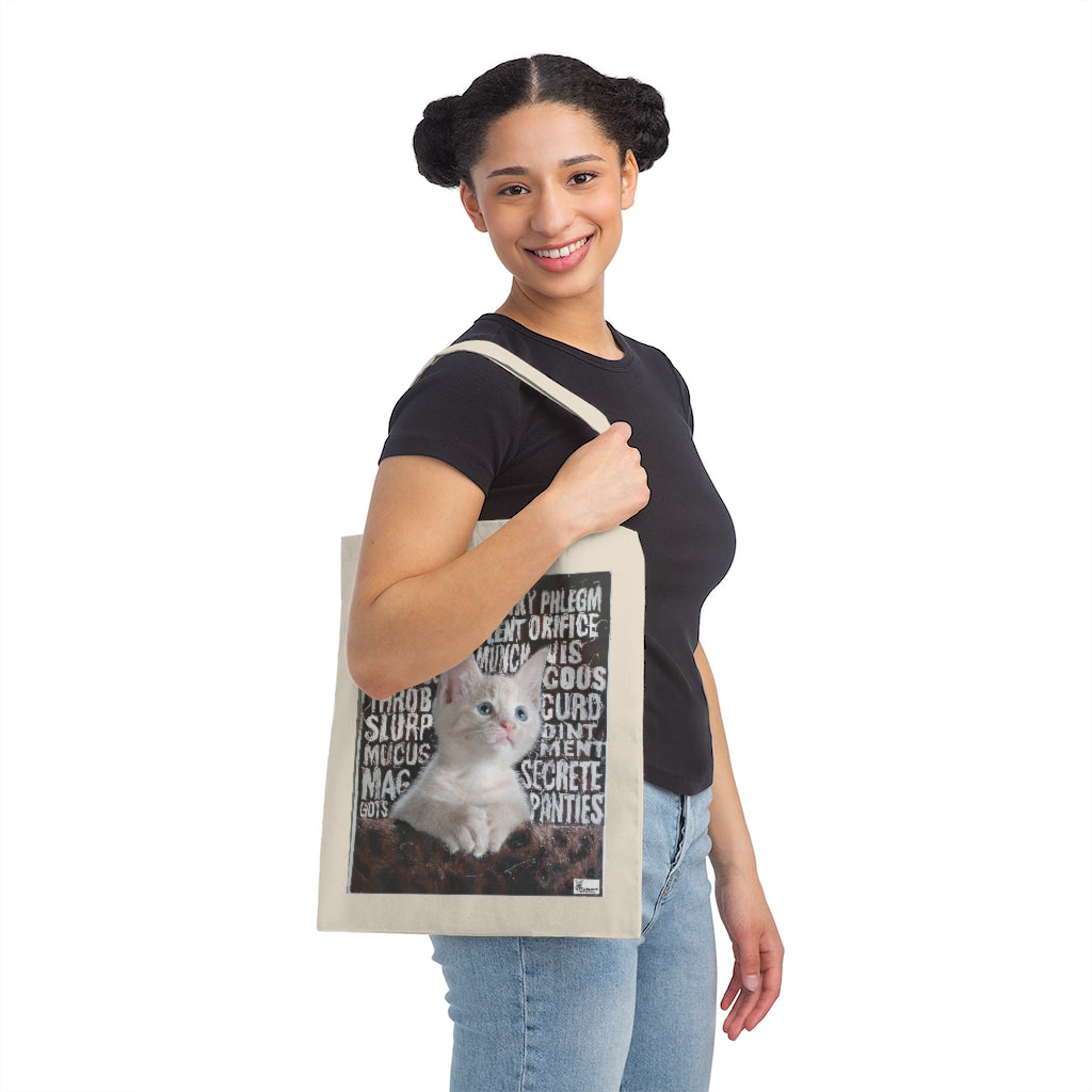 Mucus Kitty Canvas Tote Bag