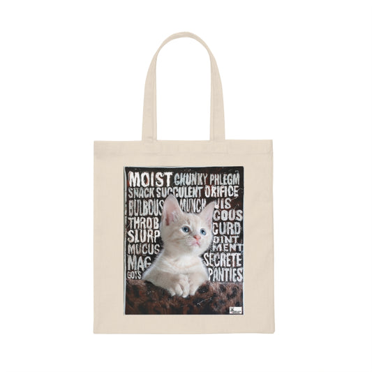 Mucus Kitty Canvas Tote Bag