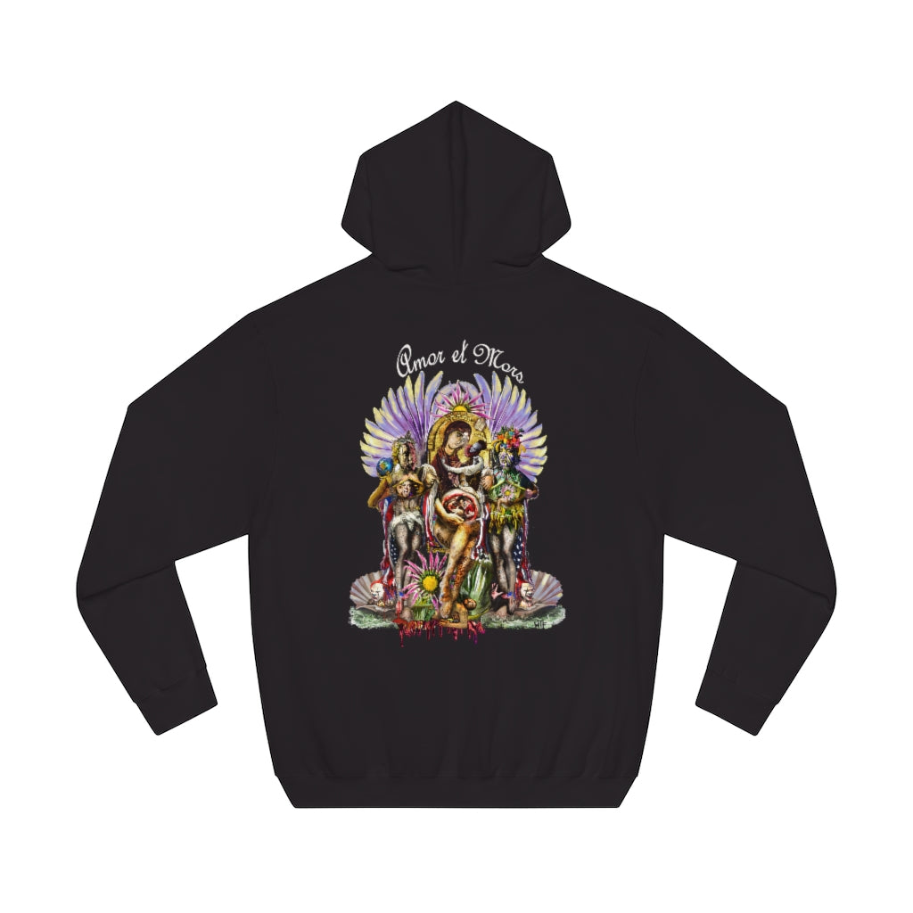 "Amor y Mors" Dark Unisex Fleece Pullover Hoodie