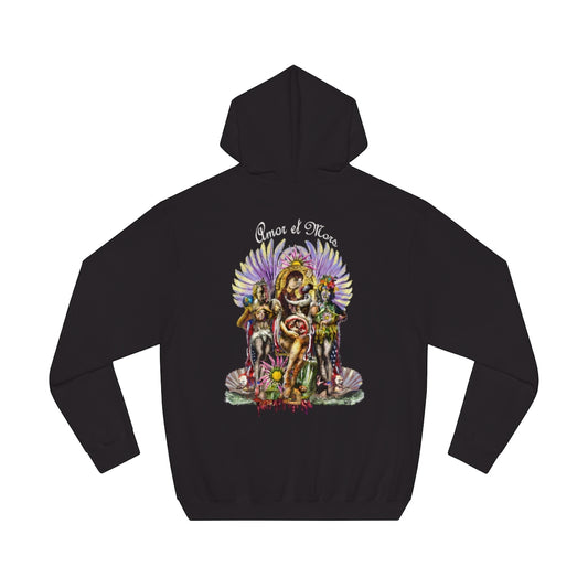 "Amor y Mors" Dark Unisex Fleece Pullover Hoodie