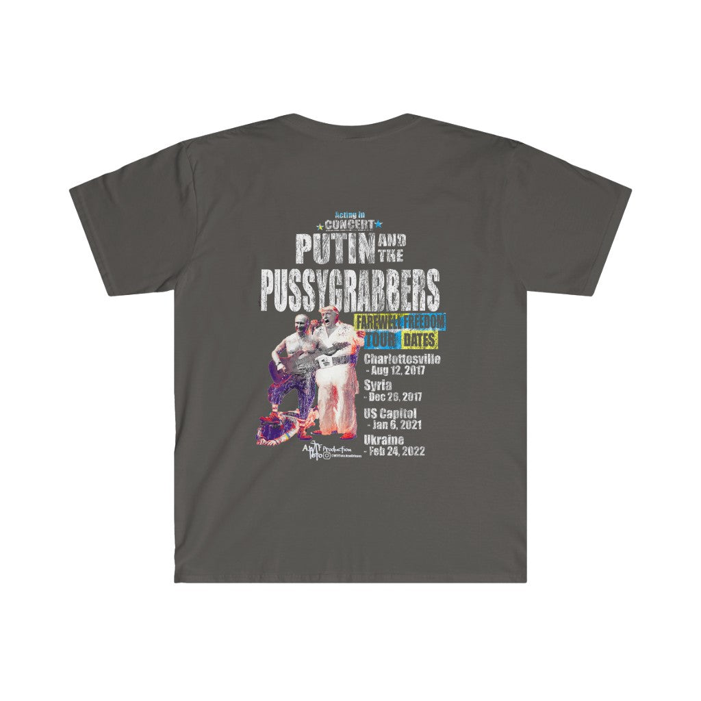 Putin and the PussyGrabbers - Two-Sided Tee - Black, Grey, Browns