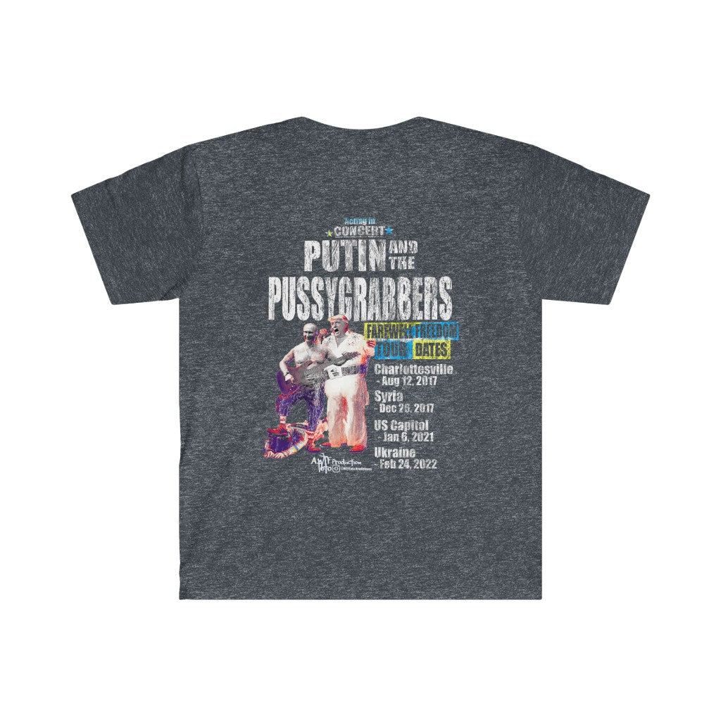 Putin and the PussyGrabbers - Two-Sided Tee - Black, Grey, Browns