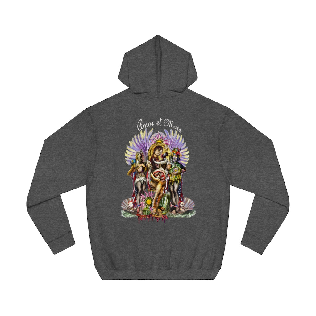 "Amor y Mors" Dark Unisex Fleece Pullover Hoodie