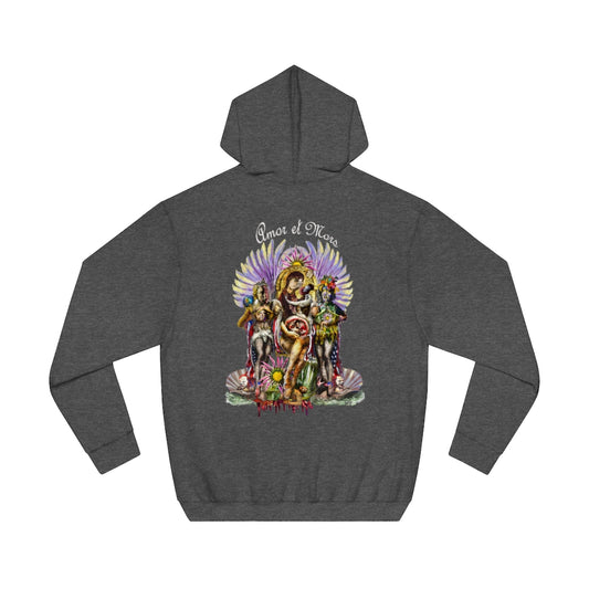 "Amor y Mors" Dark Unisex Fleece Pullover Hoodie